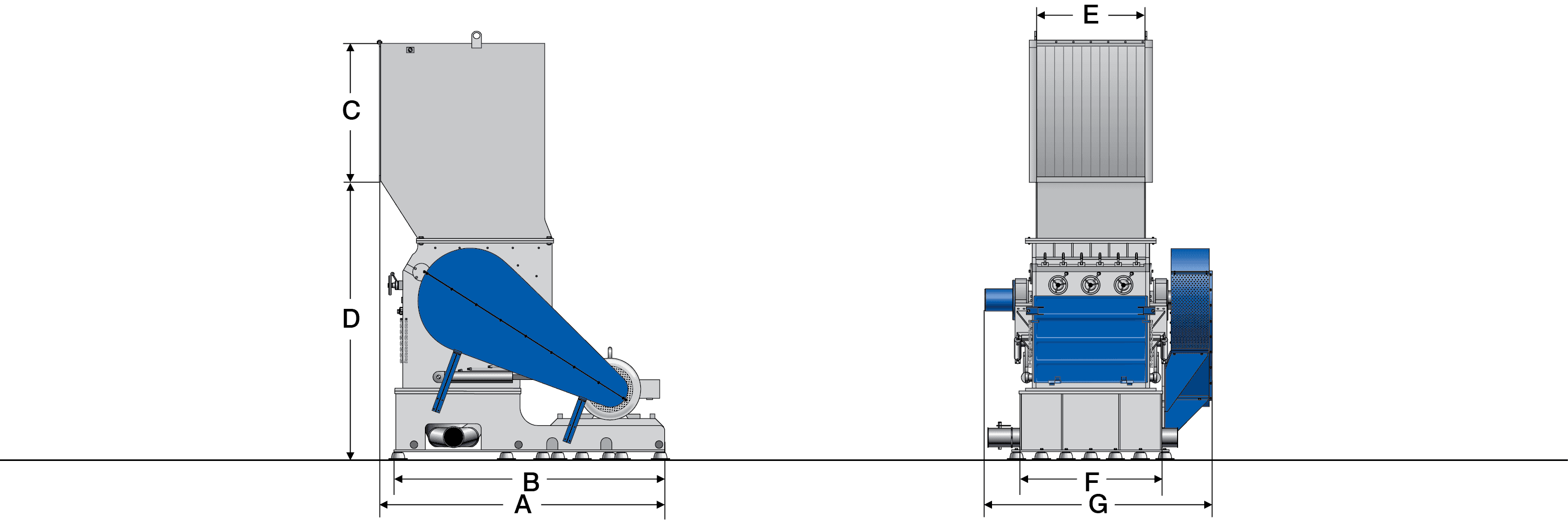 ZERMA Equipment H 110 Series Dimensions