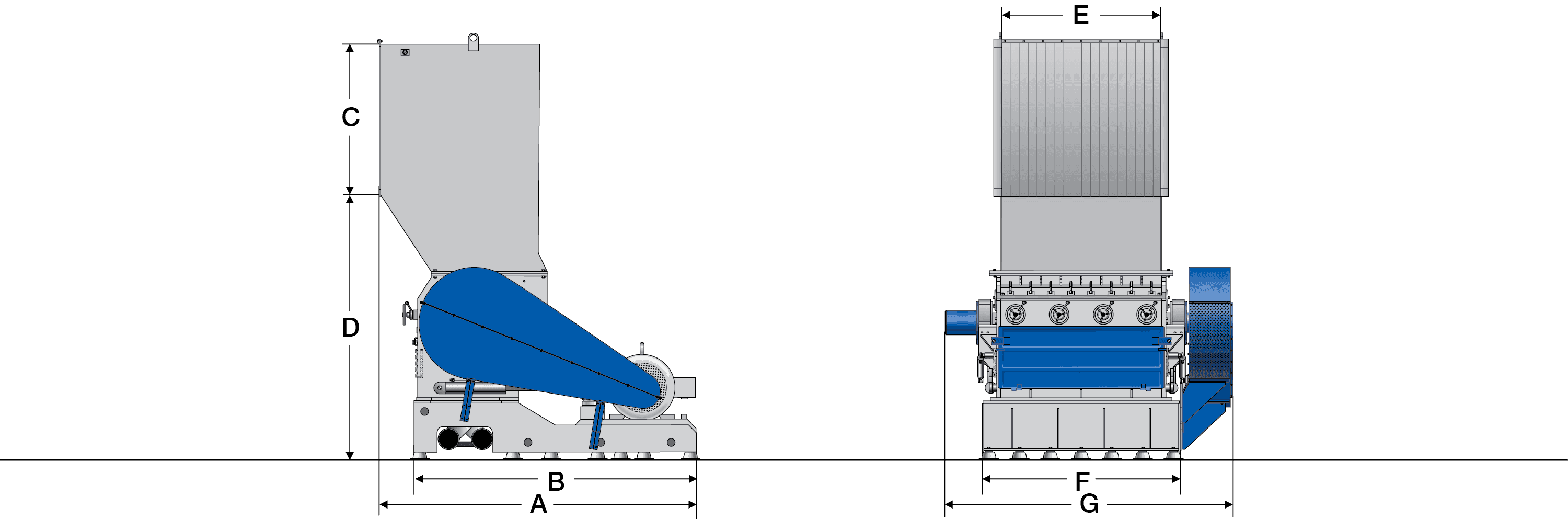 ZERMA Equipment H 80 Series Dimensions