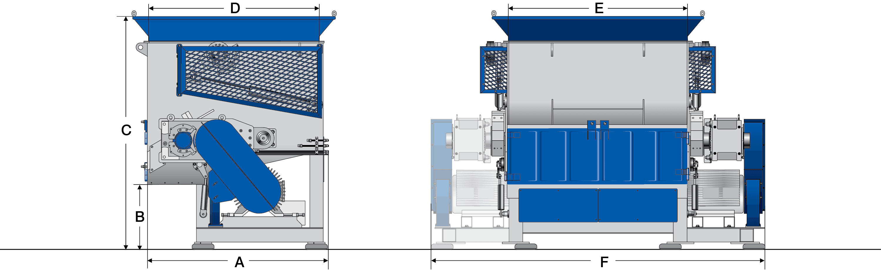 ZERMA Equipment T Series Dimensions